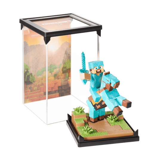 Minecraft - Diamond Armor Steve & Horse Diorama