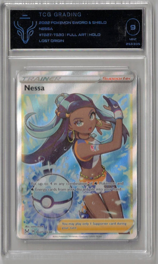 2022 Pokemon Sword & Shield Lost Origin TG27 Nessa - TCG 9