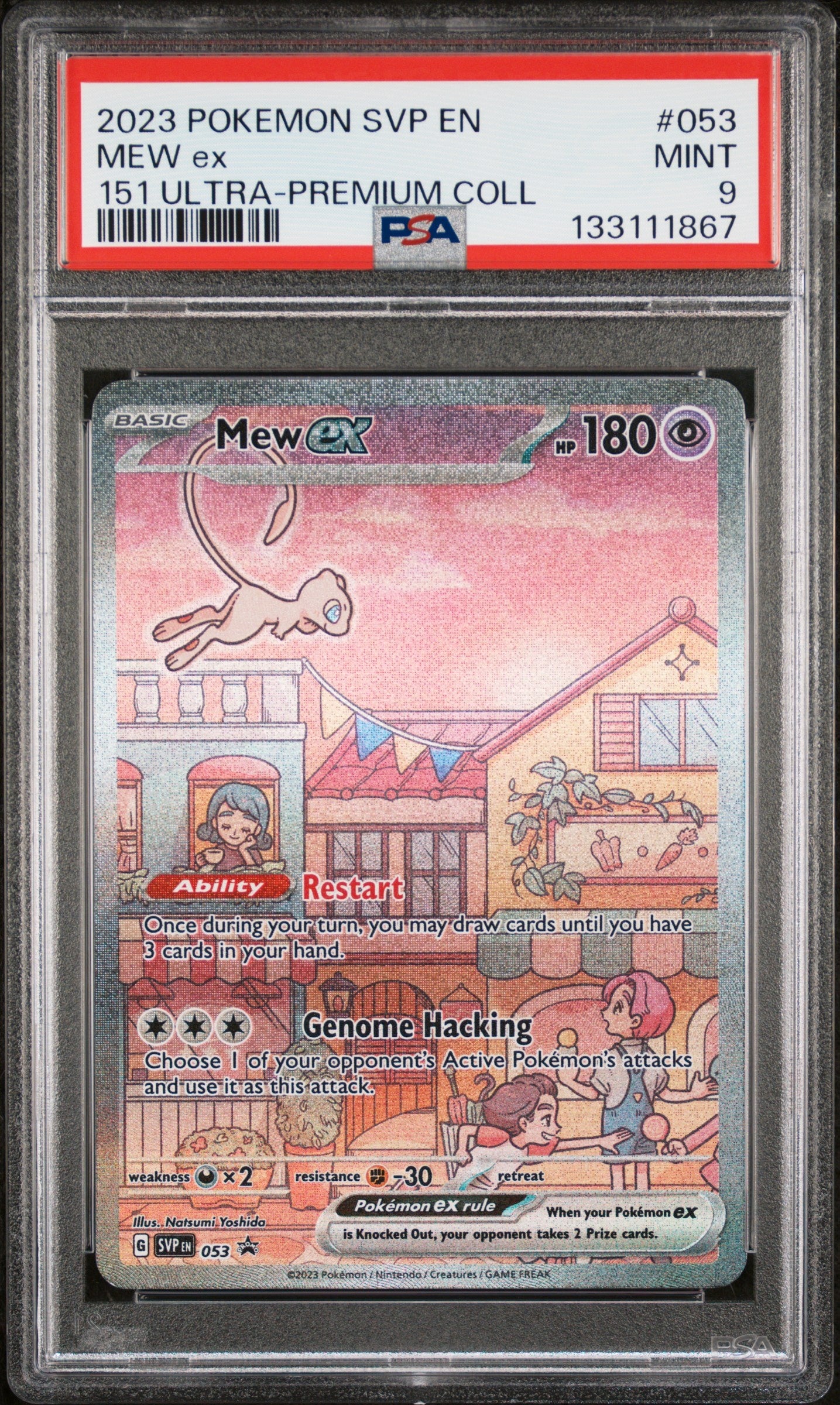 2023 Pokemon Svp En-Sv Black Star Promo 053 Mew Ex 151 Ultra-Premium Coll - PSA 9