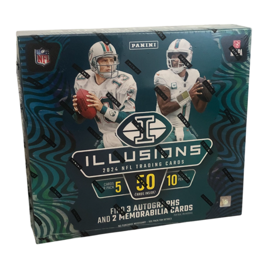 NFL - 2024 Illusions Football Hobby Trading Cards (Display of 10)