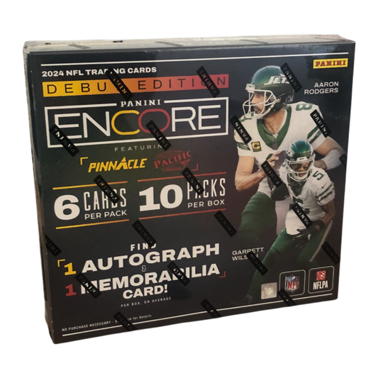 NFL - 2024 Encore Football Hobby Trading Cards (Display of 10)