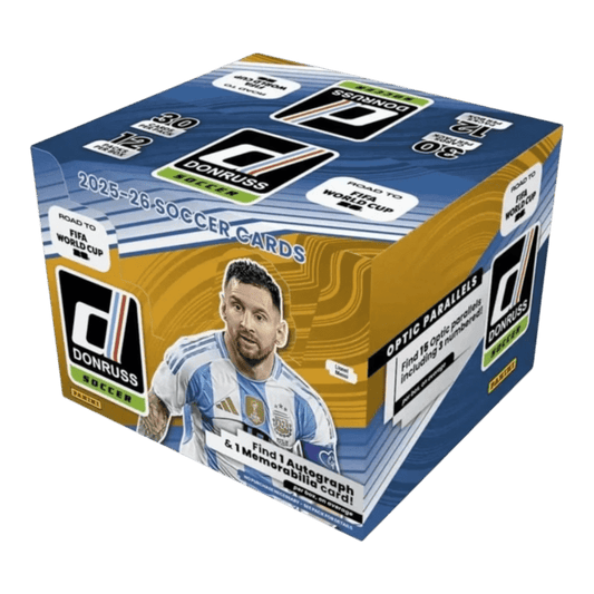 Soccer - 2025-26 Donruss Road to World Cup Soccer Hobby Trading Cards (Display of 12)
