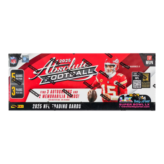 NFL - 2025 Absolute Football Hobby Trading Cards (Display of 3)