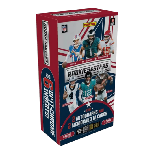 NFL - 2025 Rookies & Stars Football Hobby Trading Cards (Display of 6)