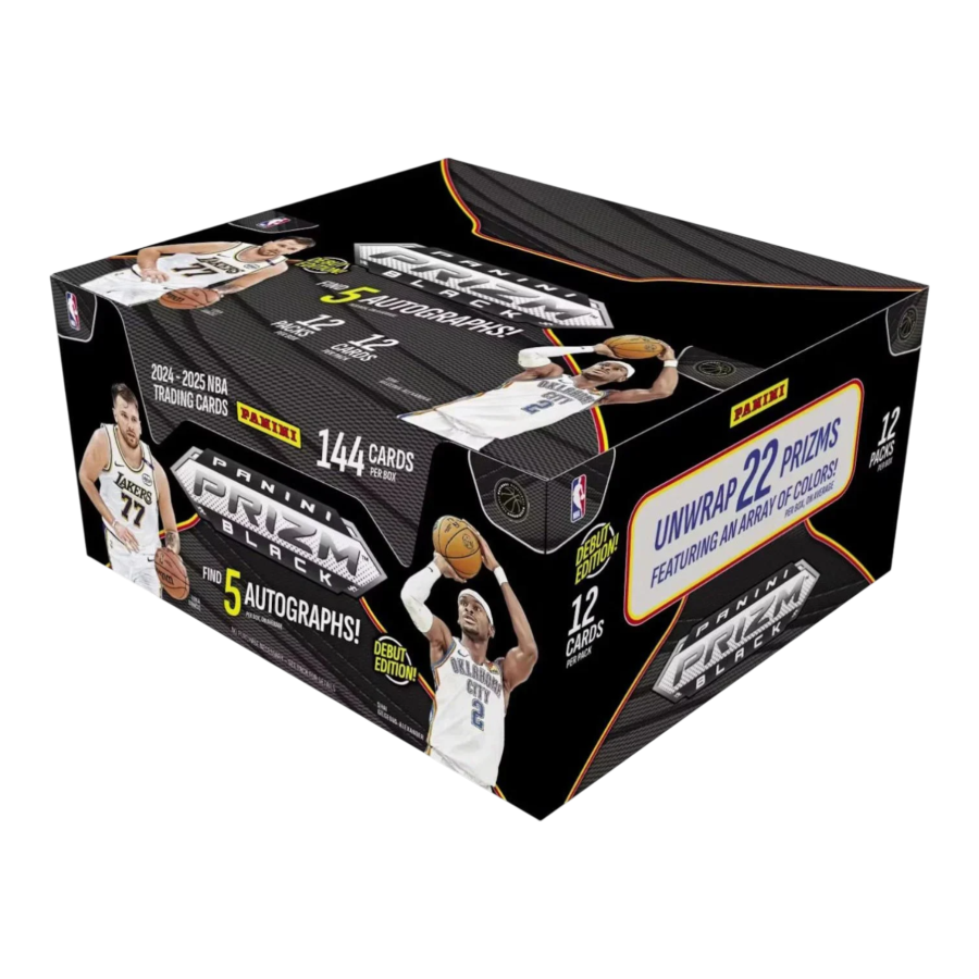 NBA - 2024-25 Prizm Black Basketball Hobby Trading Cards (Display of 12)