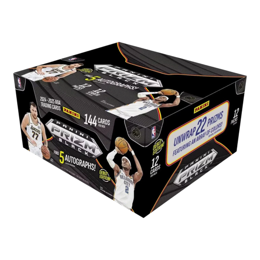 NBA - 2024-25 Prizm Black Basketball Hobby Trading Cards (Display of 12)