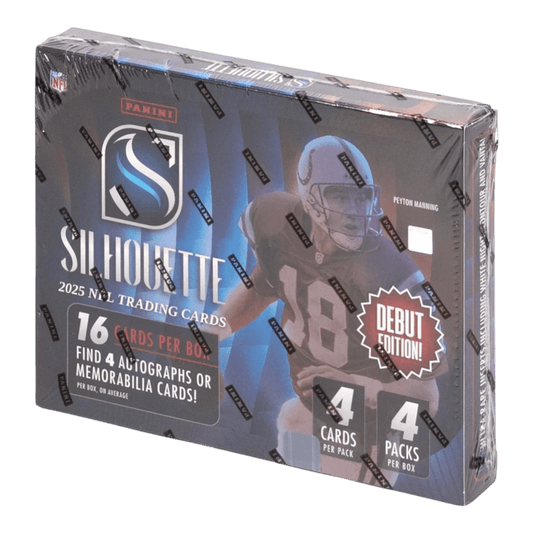NFL - 2025 Silhouette Football Hobby Trading Cards (Display of 4)