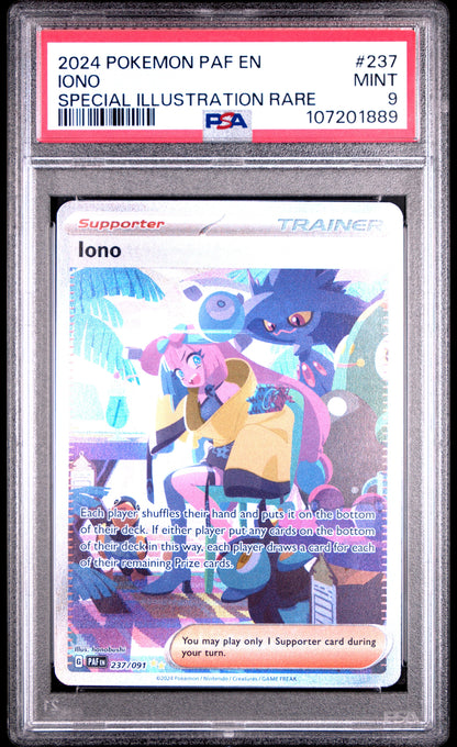2024 Pokemon Paf En-Paldean Fates 237 Iono Special Illustration Rare