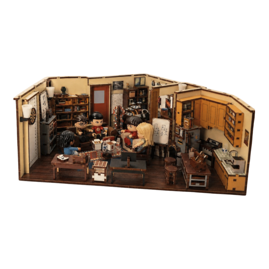 The Big Bang Theory - Sheldon's Living Room DIY Wooden Construction Craft Set (442 Pcs)