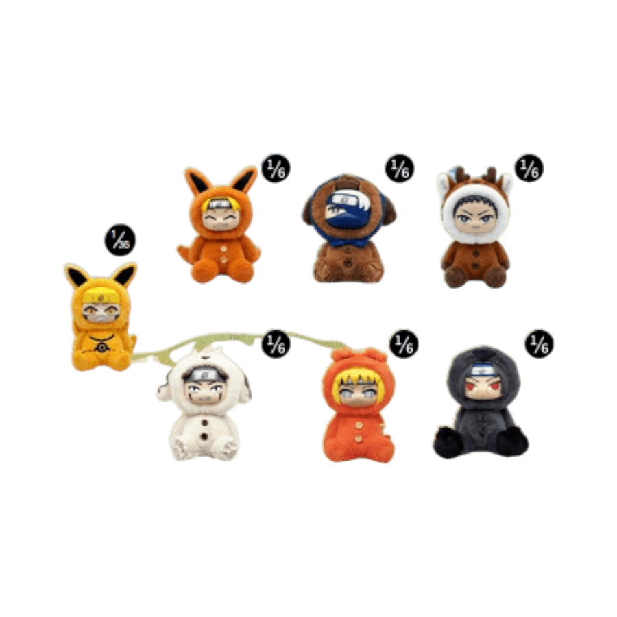 Naruto Shippuden - Ninja Buddies Plush Blind Box Assortment (Display of 6)