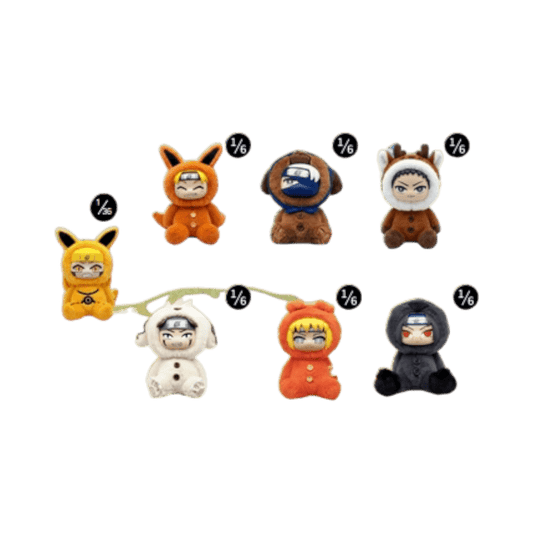 Naruto Shippuden - Ninja Buddies Plush Blind Box Assortment (Display of 6)