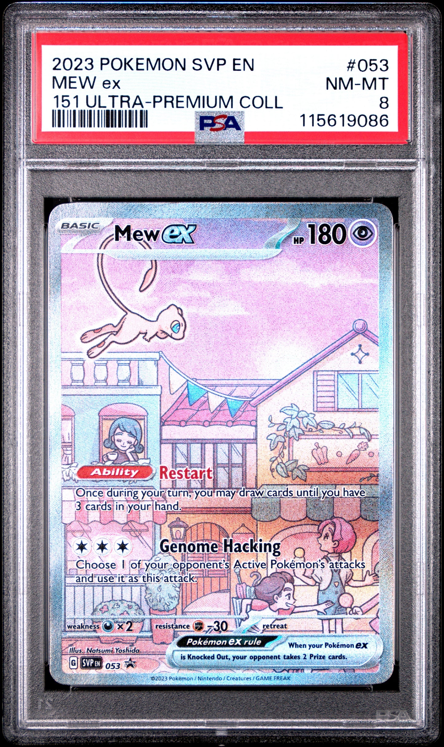 2023 Pokemon Svp En-Sv Black Star Promo 053 151 Mew Ex Ultra-Premium Coll - PSA 8