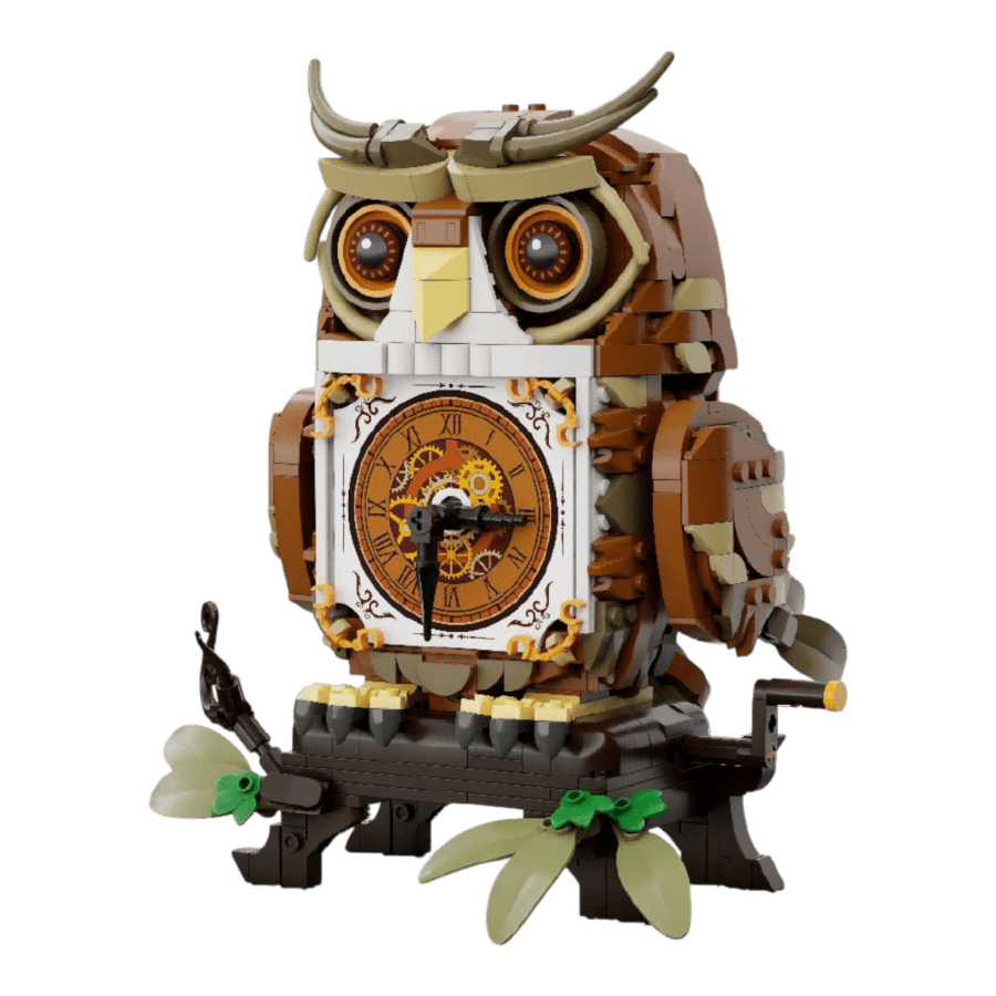 Retro Collection - Owl Clock Construction Set (897 Pcs)