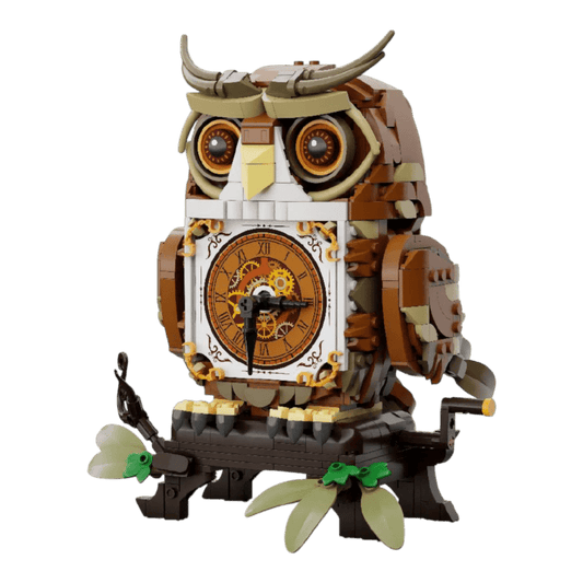 Retro Collection - Owl Clock Construction Set (897 Pcs)
