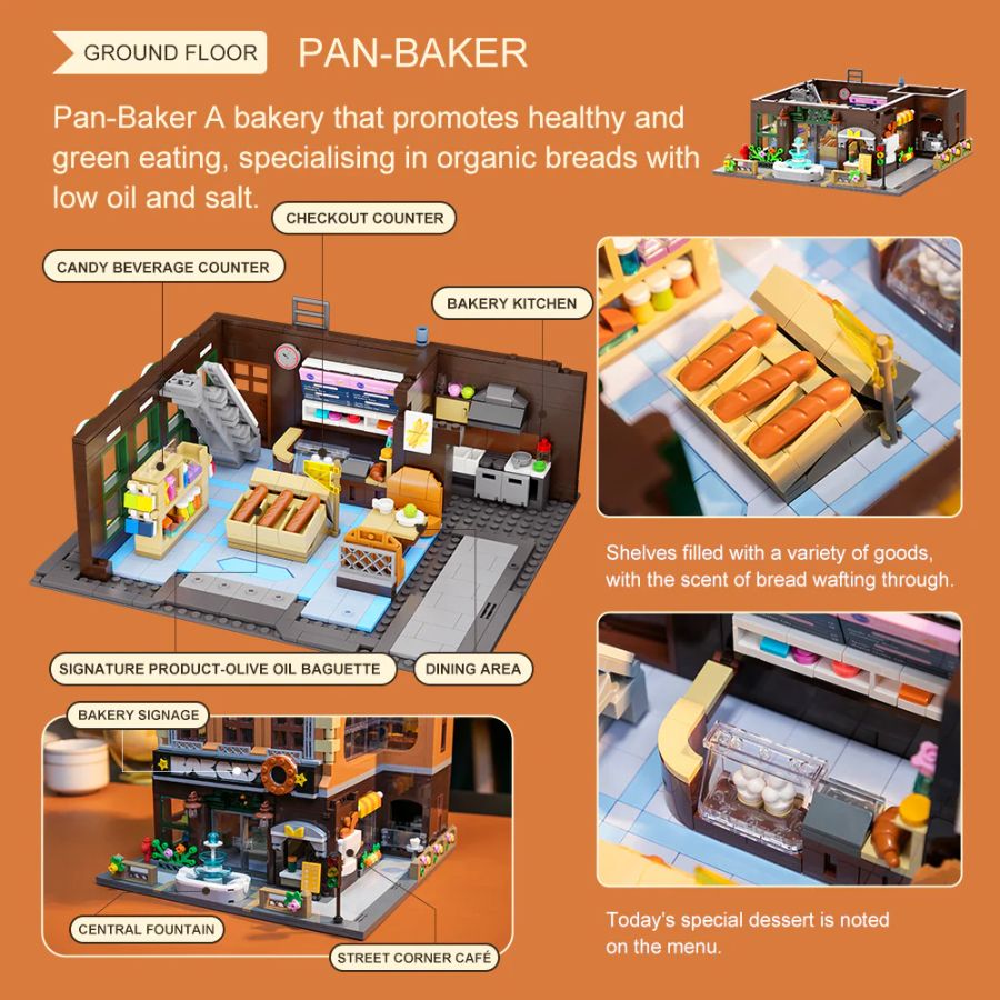 Joyside Series - Bakery Construction Set (2663 pc)