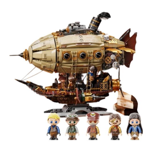 Retro Series - Steampunk Zeppelin Airship (1949 Pc)