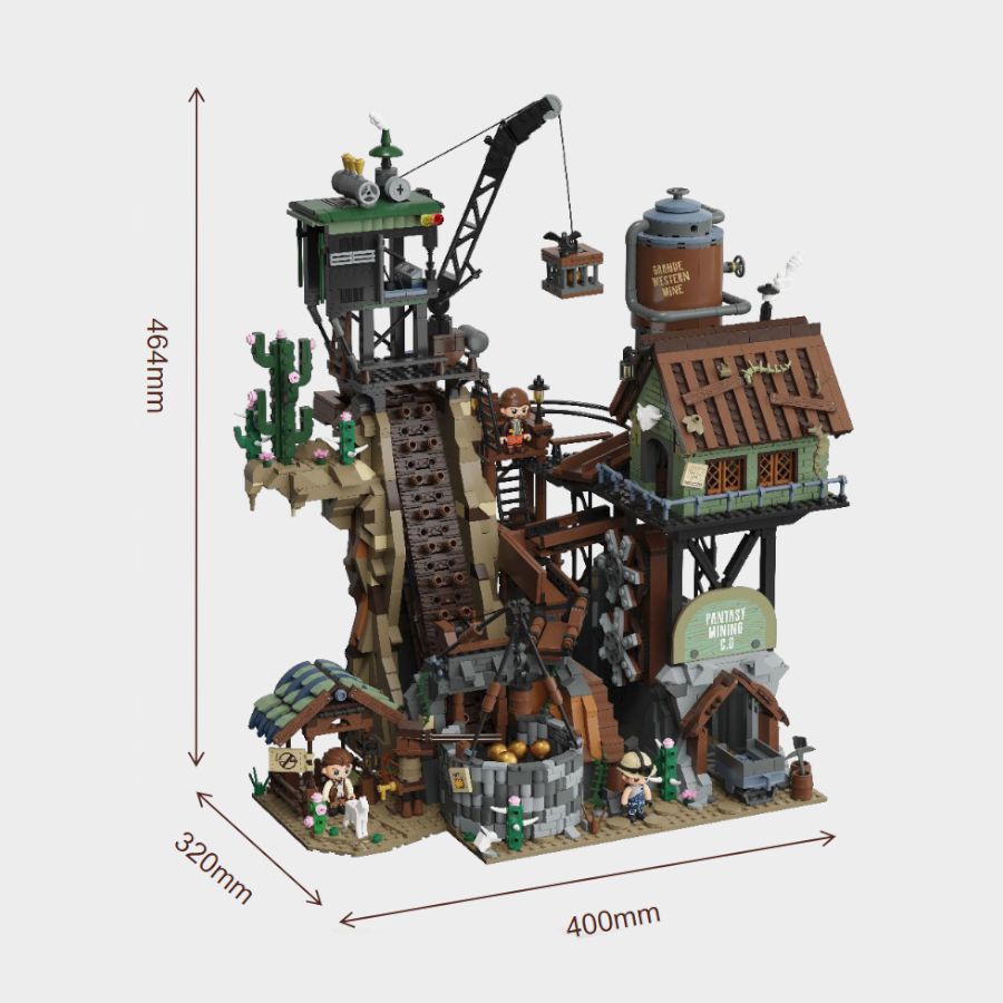 Retro Collection - Western Mine Construction Set (2990 Pieces)