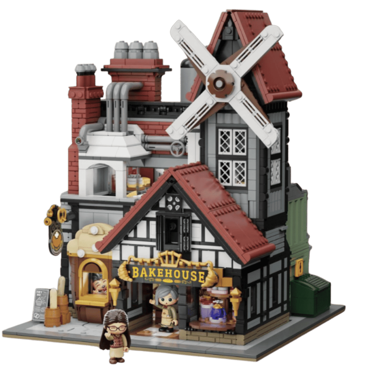Retro Series - Bakehouse Construction Brick Set (2877 Pieces)