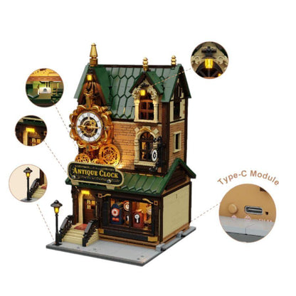 Retro Series - Antique Clock Shop Construction Set (2666 Pieces)