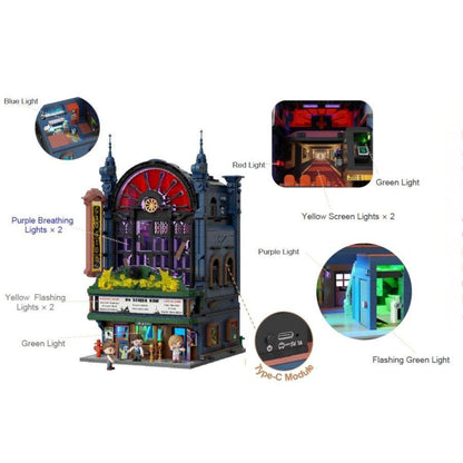 Retro Series - Ghost Cinema Construction Set (2441 Pieces)