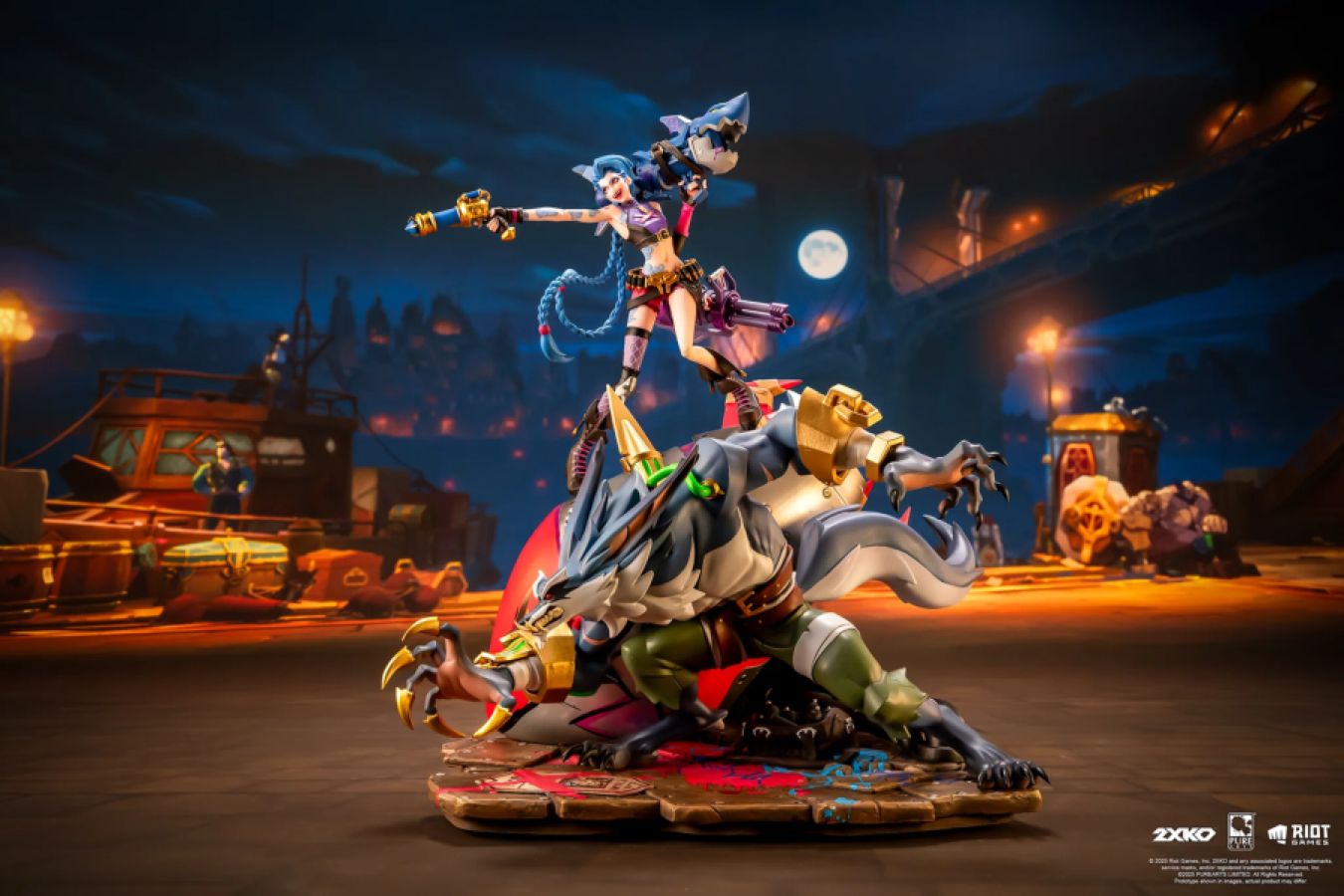 2XKO - Jinx & Warwick 1:10 Scale Diorama