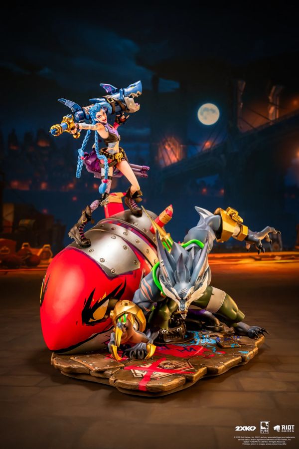 2XKO - Jinx & Warwick 1:10 Scale Diorama