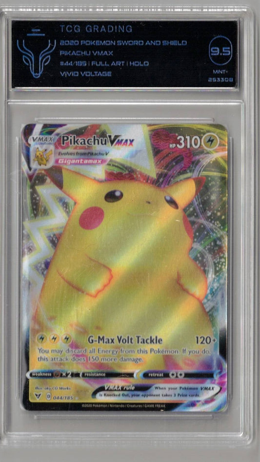 2020 Pokemon Sword & Shield Vivid Voltage 44 Pikachu Vmax - TCG 9.5