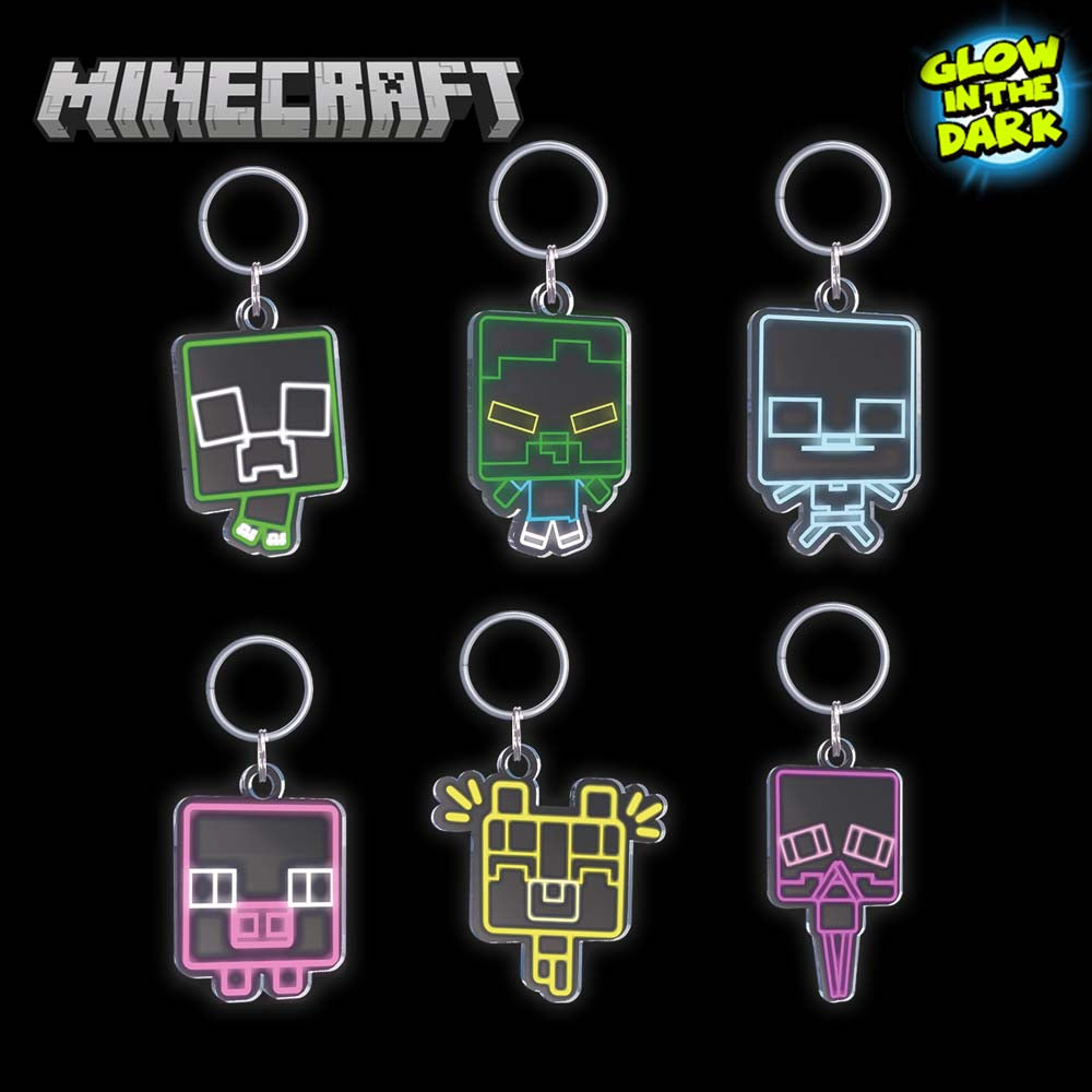 Minecraft Acrylic Hangers in Capsules
