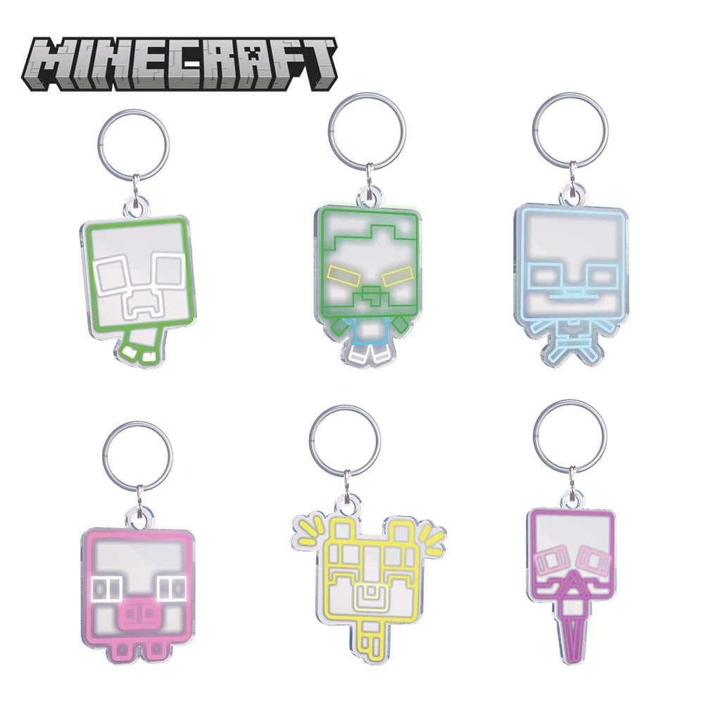 Minecraft Acrylic Hangers in Capsules