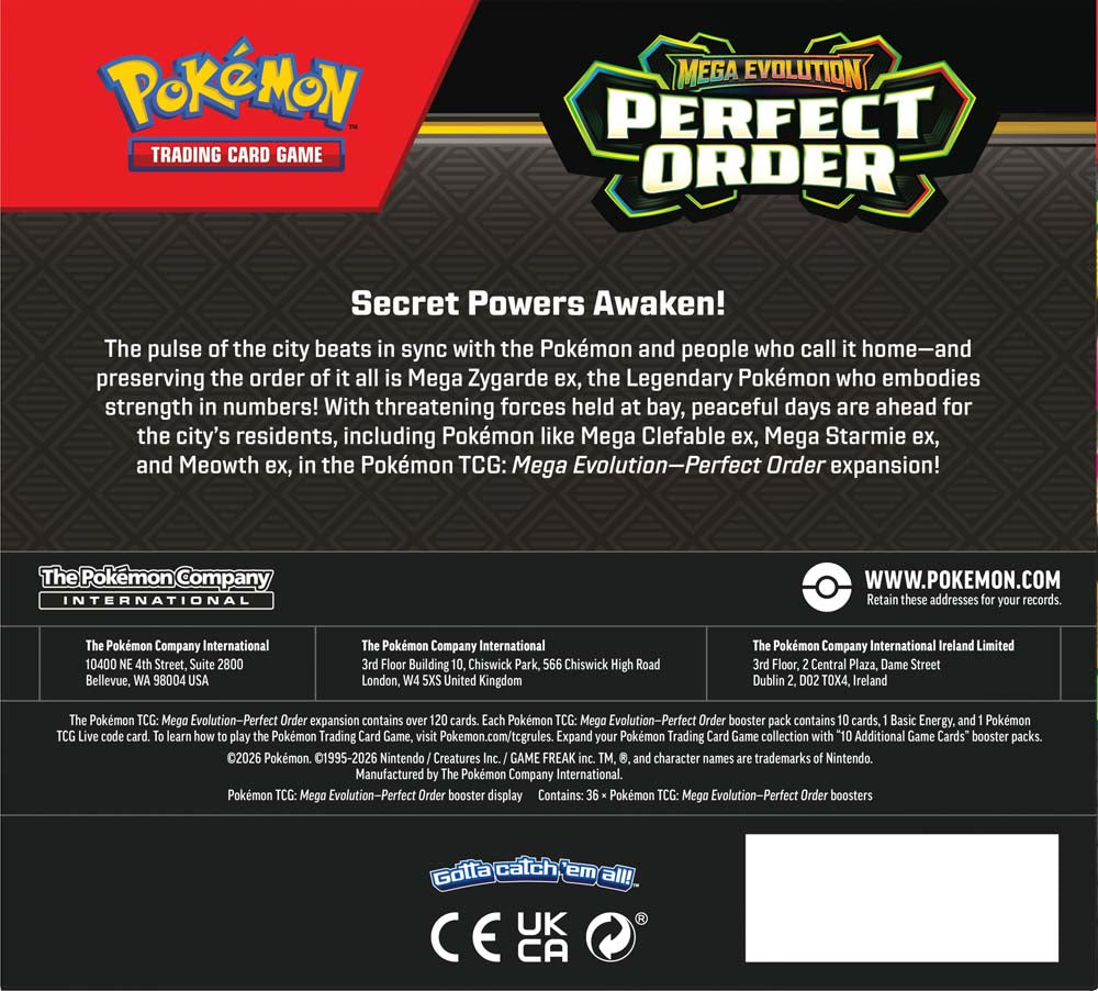 Perfect Order - Pokemon TCG: Mega Evolution ME03 Booster Box