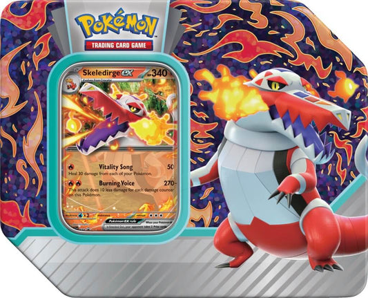 POKÉMON TCG Paldea Partners Tin (Skeledirge Ex)