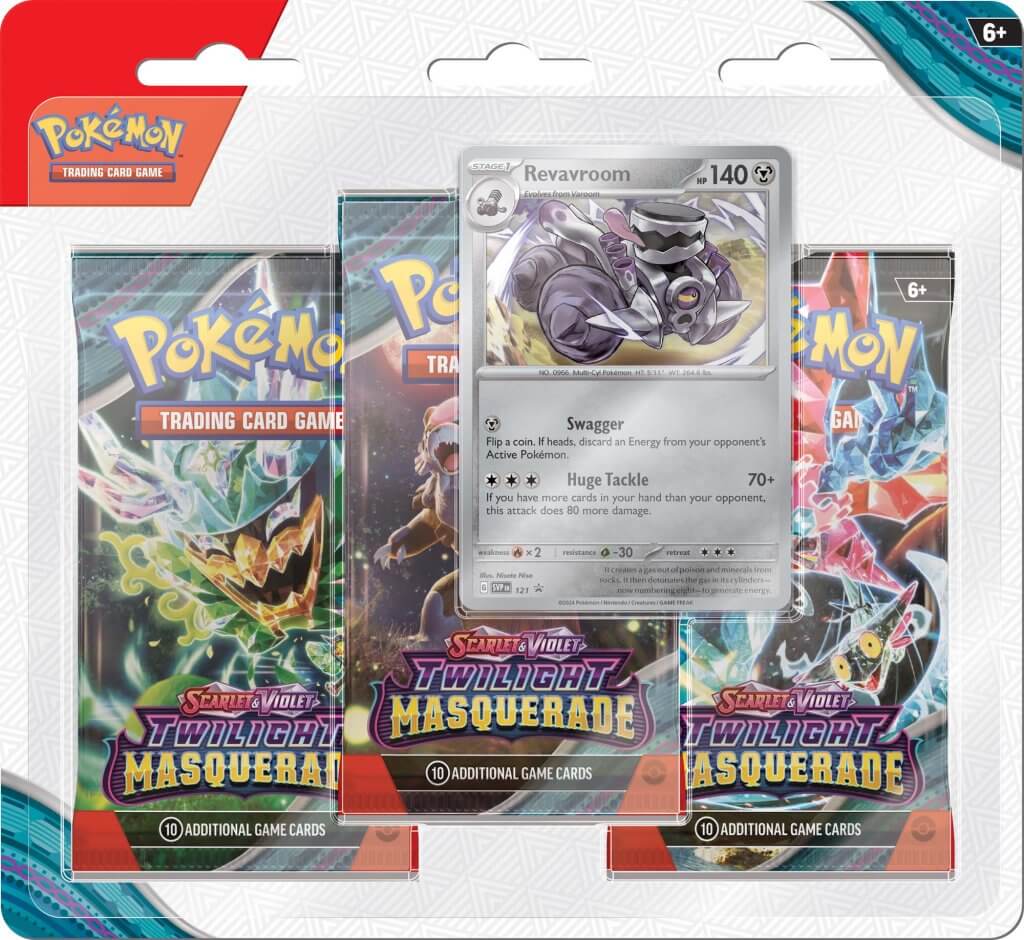 POKÉMON TCG Scarlet & Violet 6 Twilight Masquerade Three Booster Blister