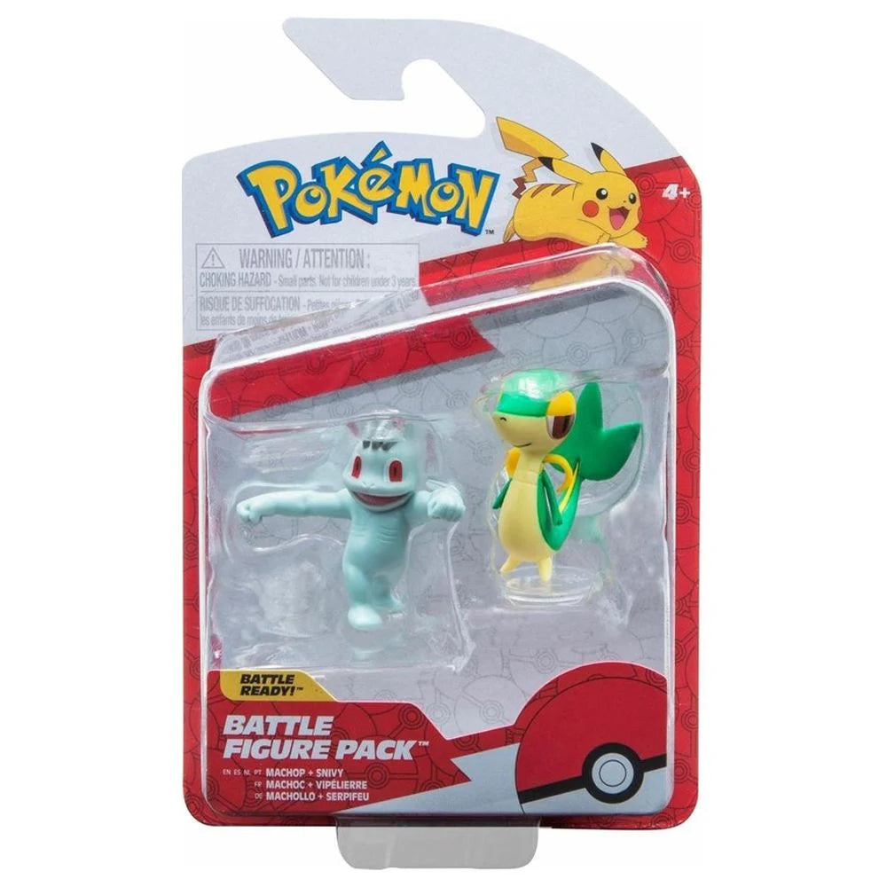 Pokemon Battle Fig Pack - Machop and Snivy