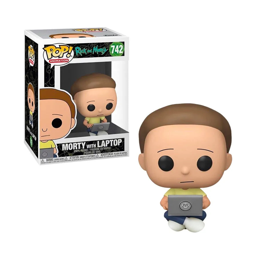 Rick and Morty - Morty with Laptop US Exclusive Pop! Vinyl #742