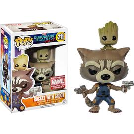 Guardians of the Galaxy - Rocket with Groot Marvel Collector Corps US Exclusive Pop! Vinyl #211