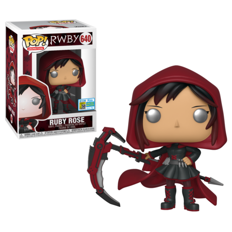 RWBY - Ruby Rose with Hood 2019 SDCC  Exclusive Pop! Vinyl #640
