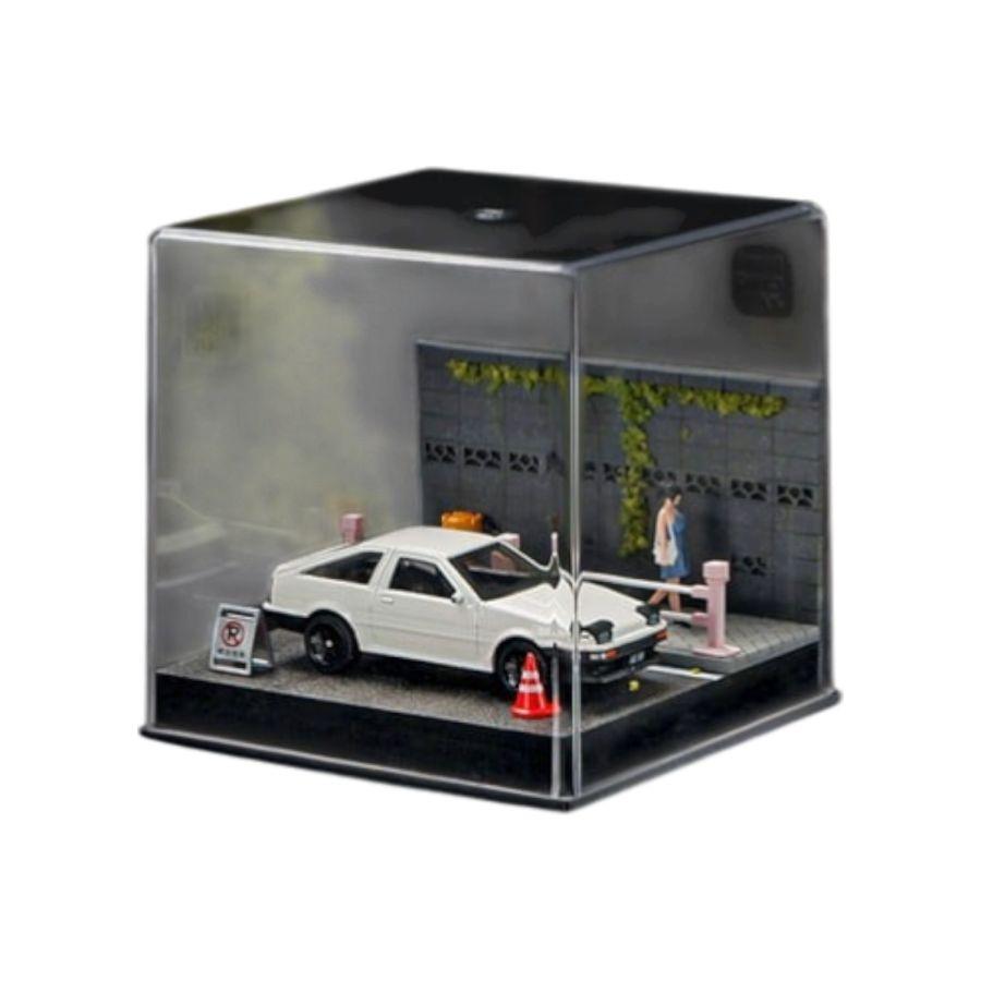 1:64 Diorama - Street Side Background Railing Miniature Scene