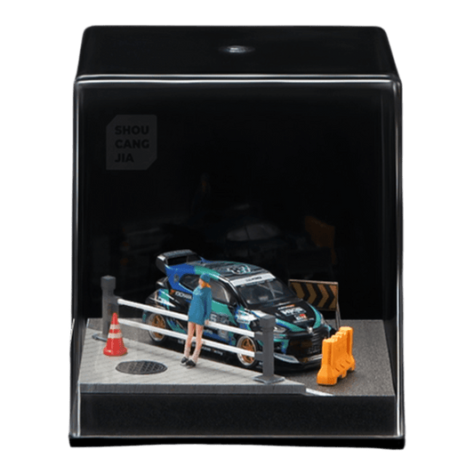 1:64 Diorama - Street Manhole and Railing Scene