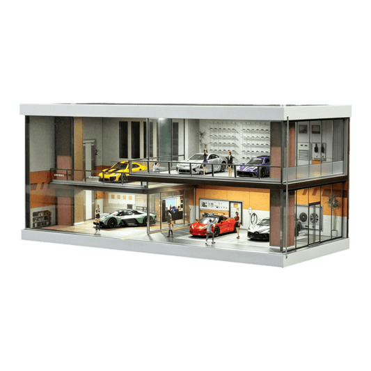 1:64 Diorama - 1:64 Light Coffee Car House Scene