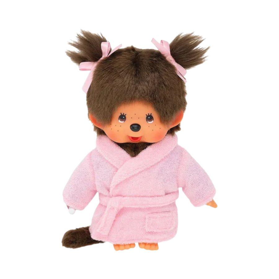 Monchhichi - Pink Bathrobe Girl Plush Doll