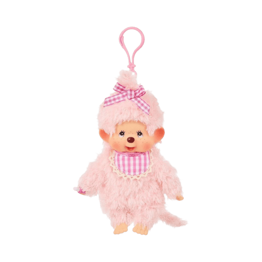 Monchhichi - Fluffy Pink Beige SS Keychain