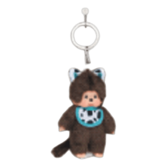Monchhichi - Cat (Blue) Plush Keychain