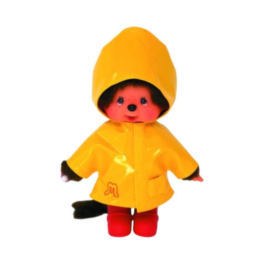 Monchhichi - Yellow Raincoat & Red Shoes Plush Doll
