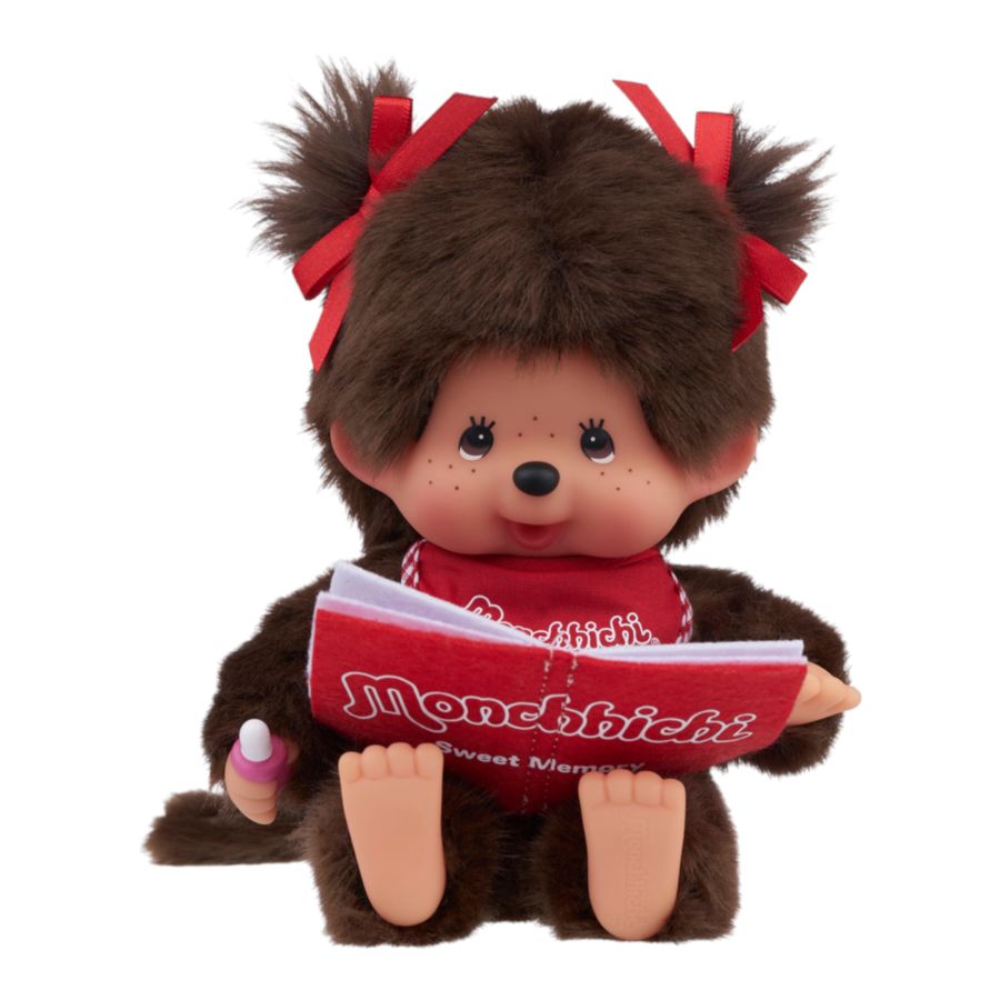 Monchhichi - Girl Reading Plush