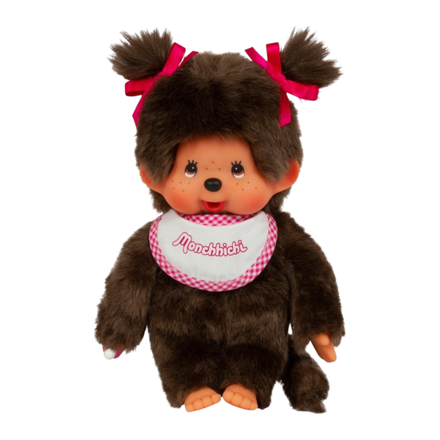 Monchhichi - Girl Classic Pink Plush Doll