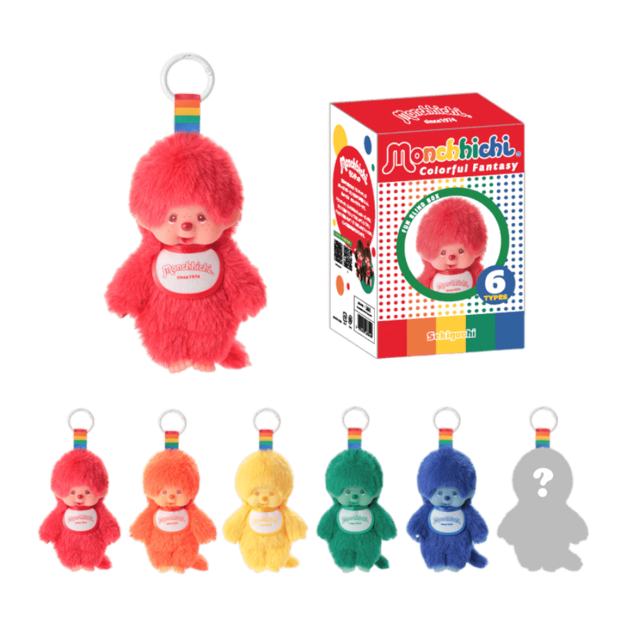 Monchhichi - Color Fantasy Collection with Karabiner Blind Box Assortment (Display of 6)