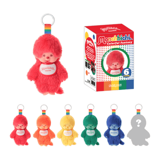 Monchhichi - Color Fantasy Collection with Karabiner Blind Box Assortment (Display of 6)