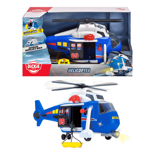 Dickie Toys - SOS Rescue Helicopter with Lights & Sounds