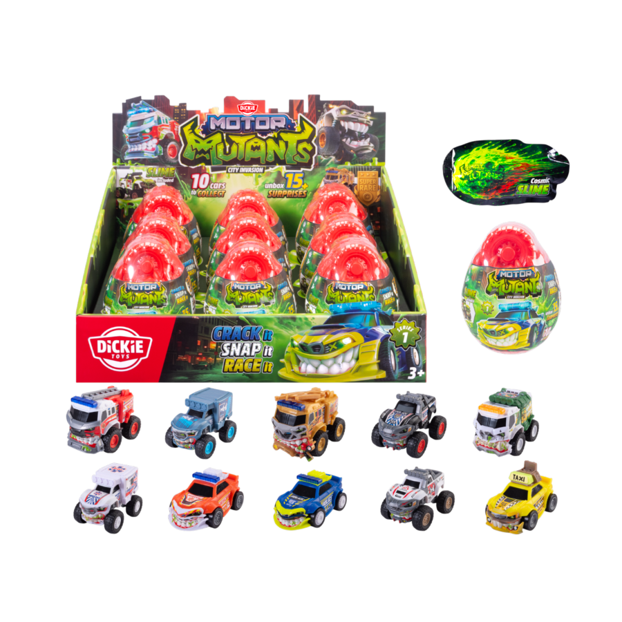Motor Mutants - Blind Egg Build-A-Vehicle Wave 1 (Display of 9)