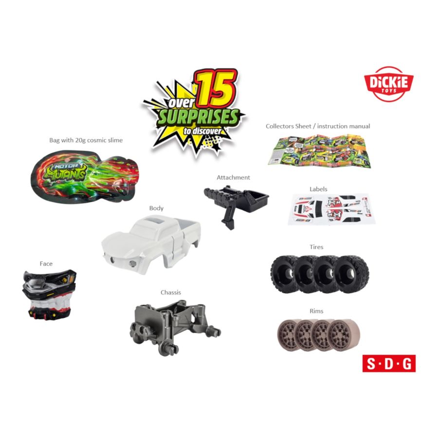 Motor Mutants - Blind Egg Build-A-Vehicle Wave 1 (Display of 20)